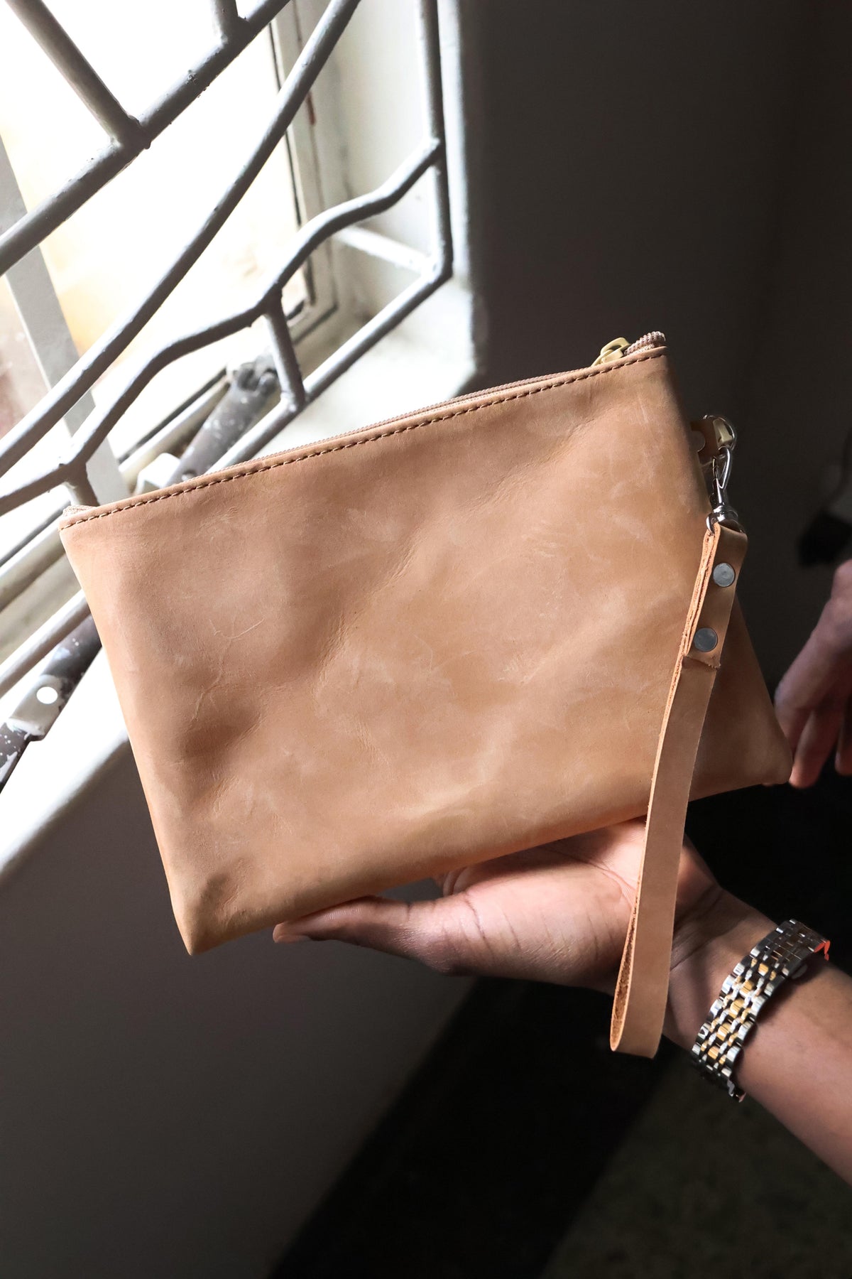 The Leather Clutch
