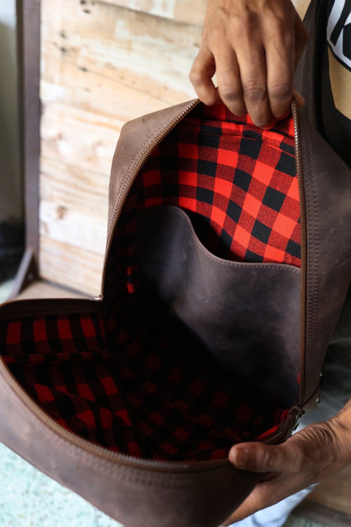 All Leather Professional Book Bag