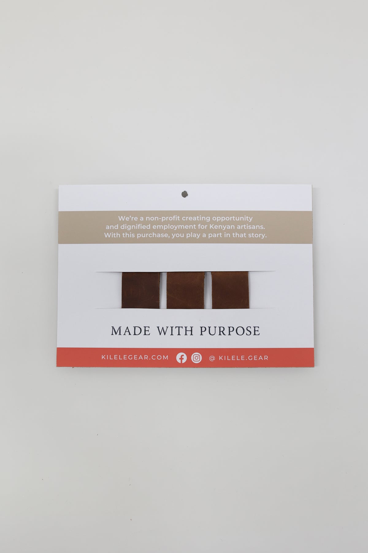 Leather Cord Keepers | set of 3