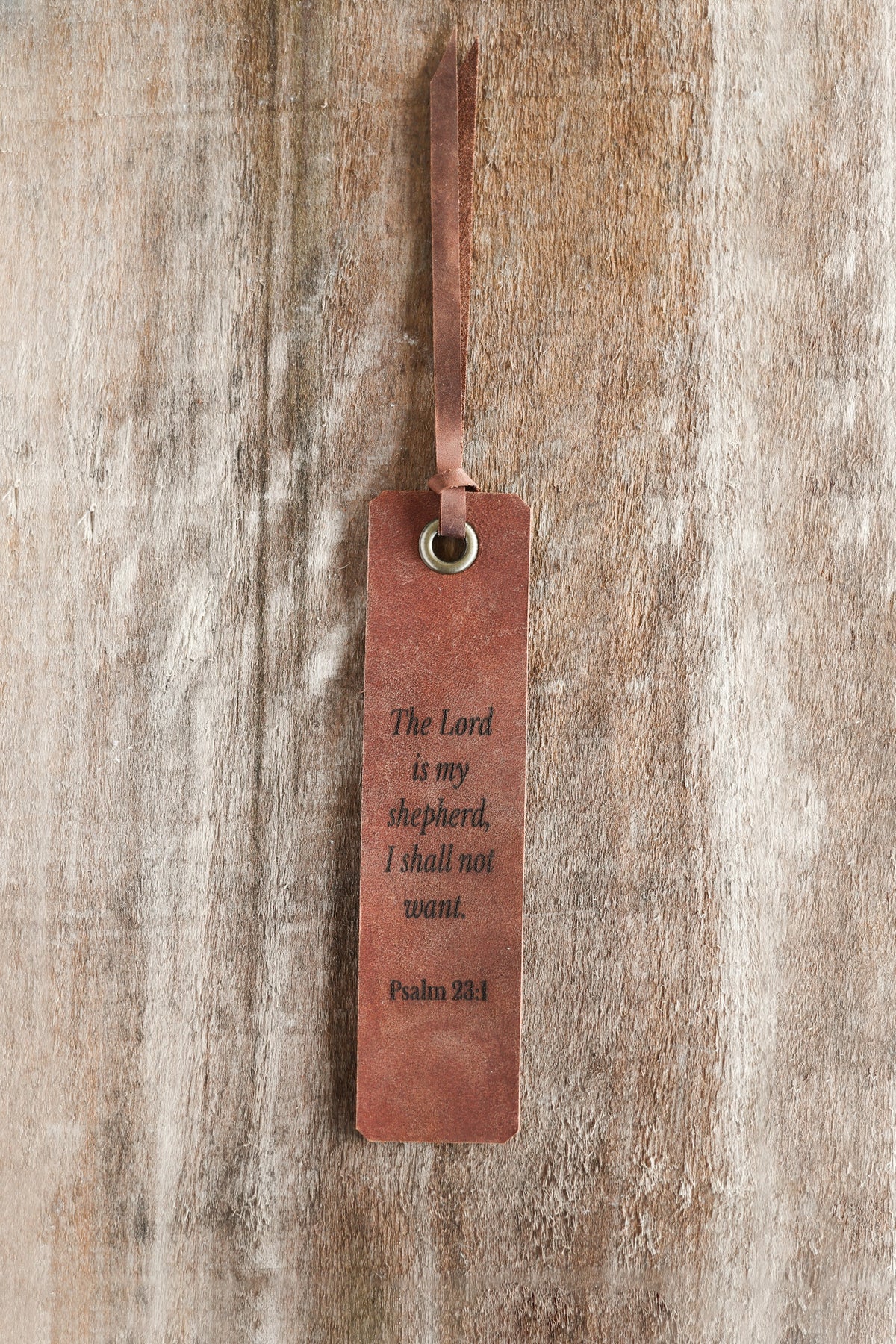 The Lord is my Shepherd Leather Bookmark
