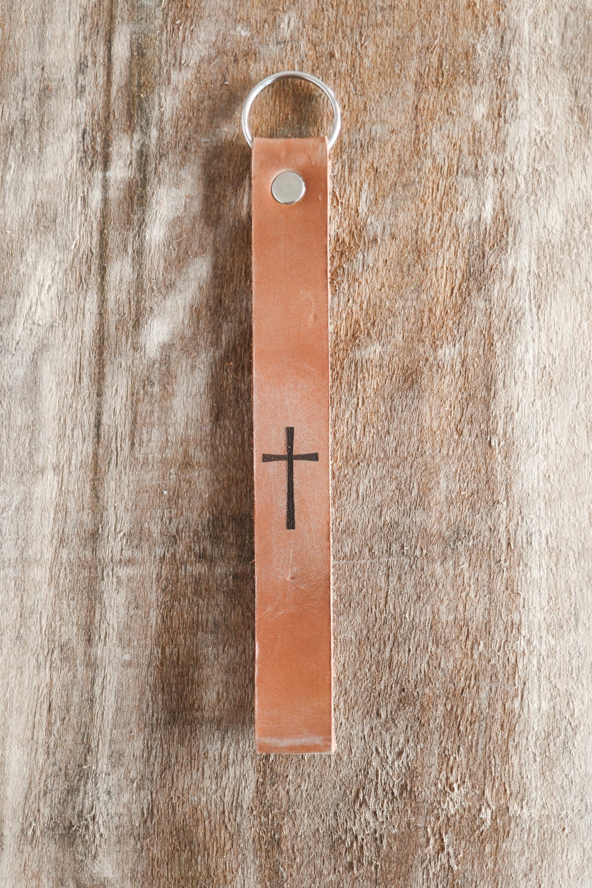 Cross Wristlet Engraved Leather