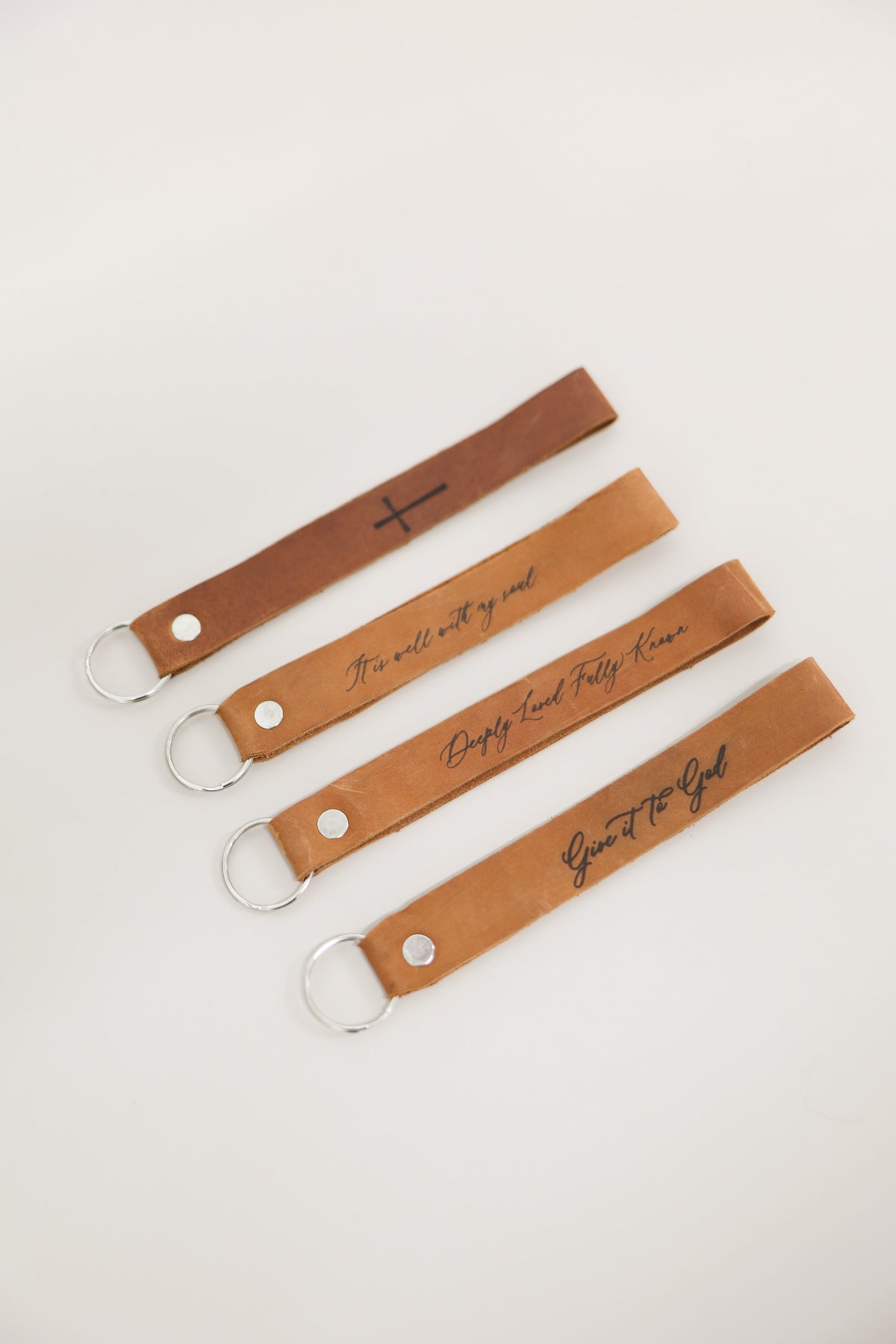 Cross Wristlet Engraved Leather