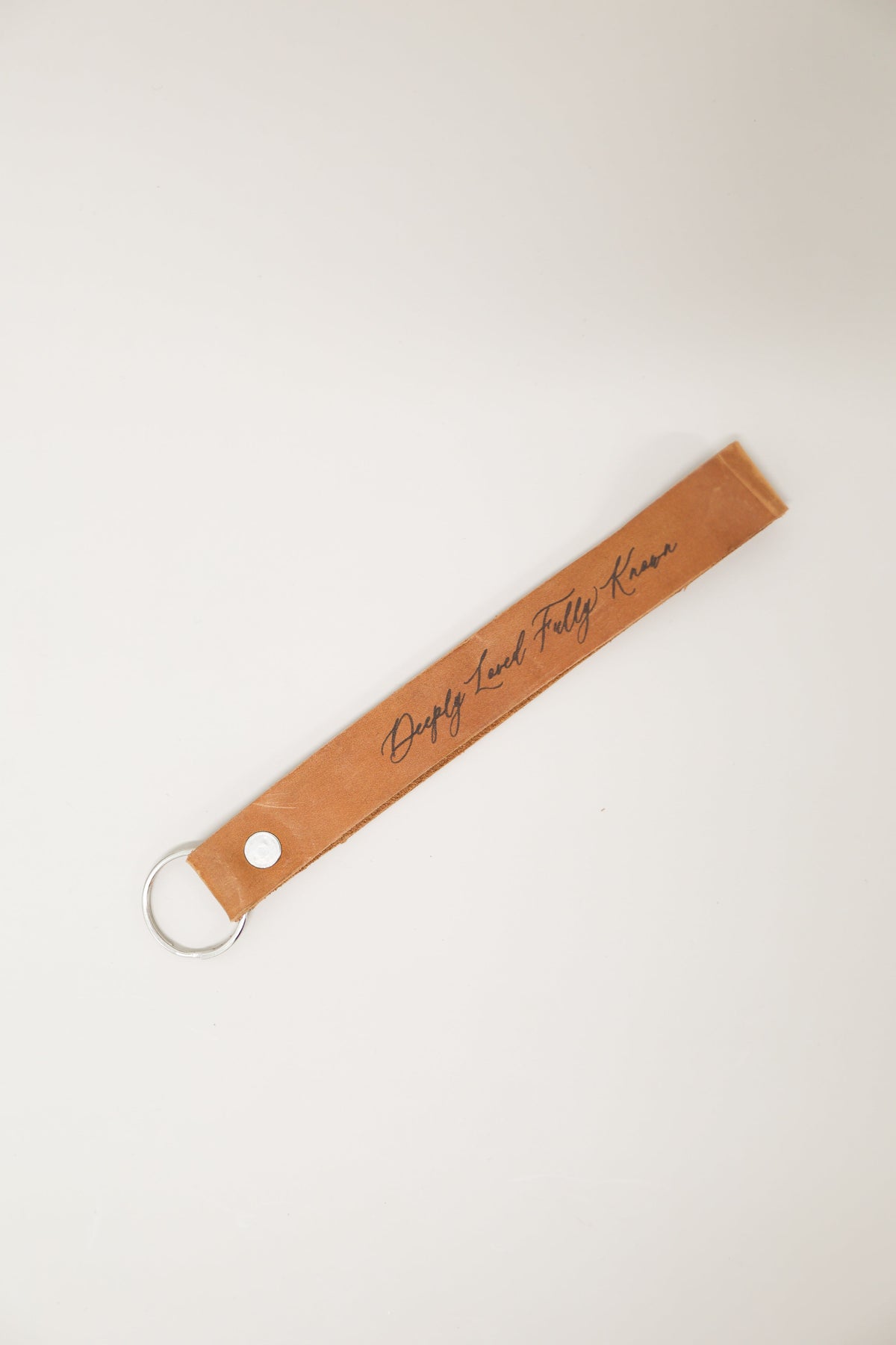 It Is Well With My Soul Wristlet Engraved Leather