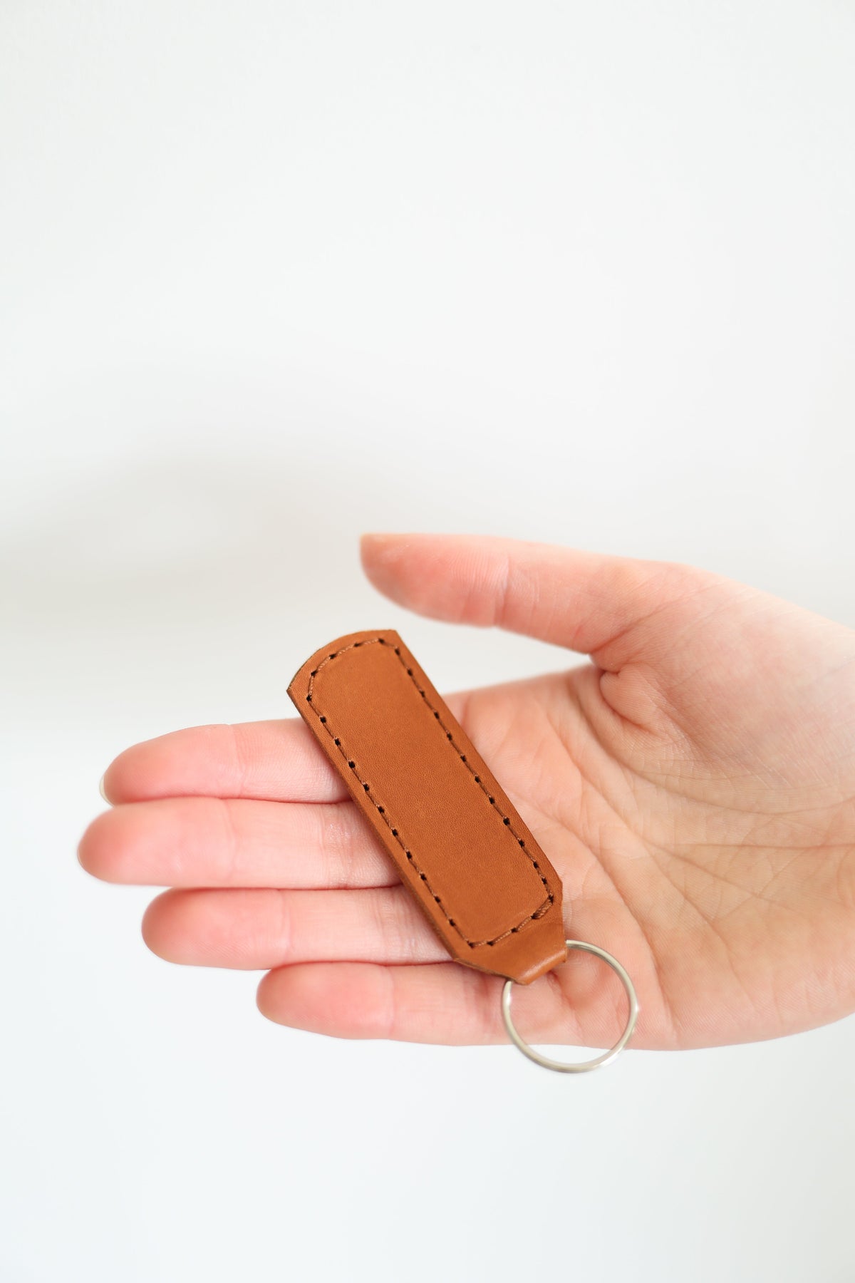 Made New Keychain Engraved Leather