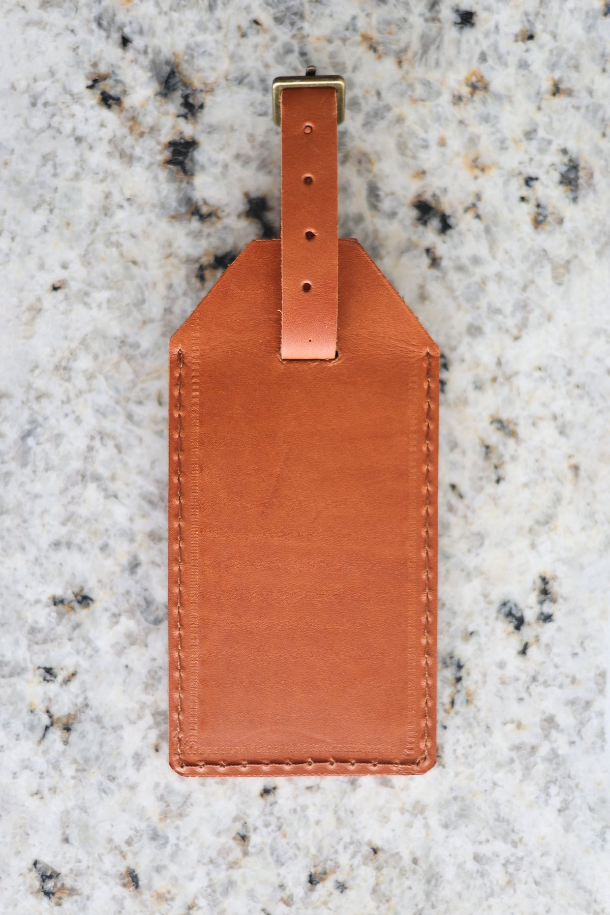 Custom Cognac Luggage Tags