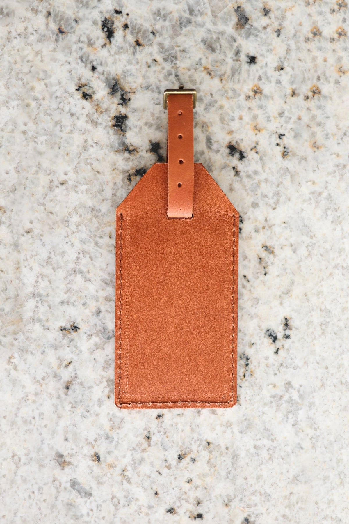 Custom Cognac Luggage Tags