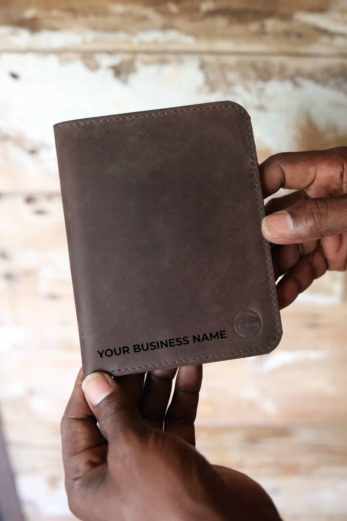 Custom Leather Passport Wallet