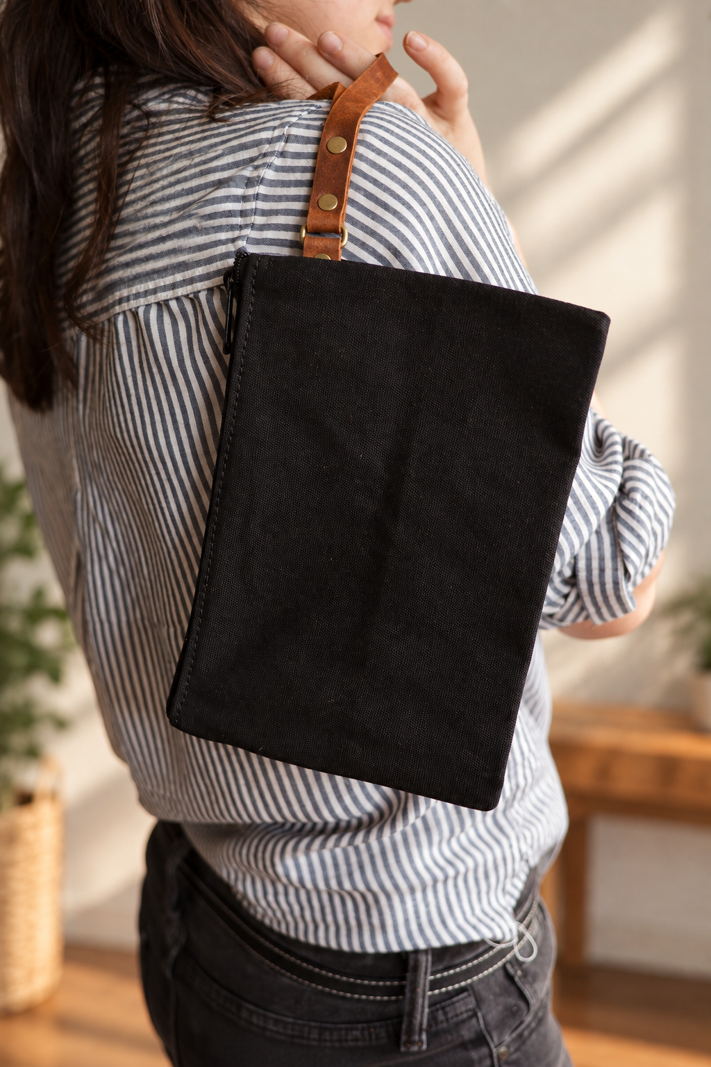 Canvas Clutch/Zippered Pouch