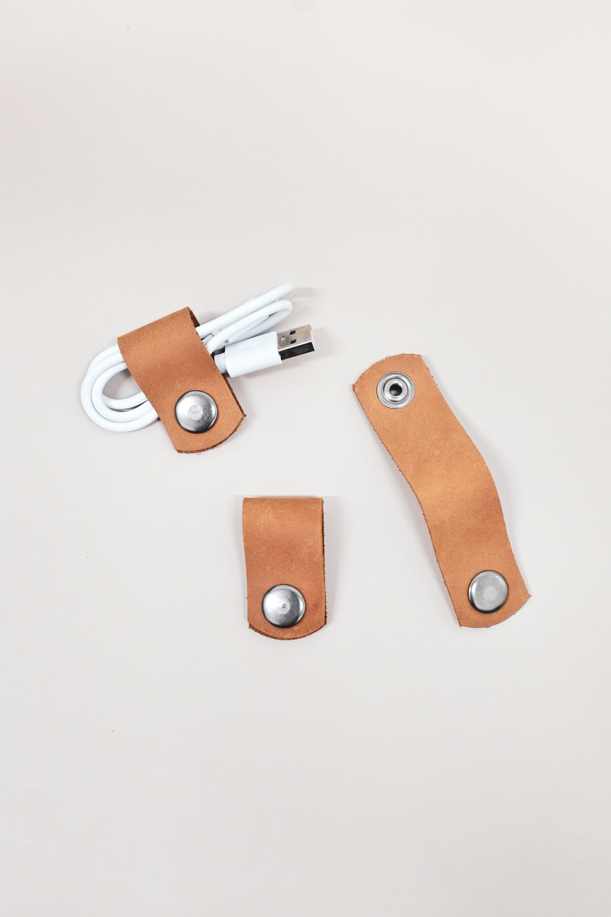 Leather Cord Keepers | set of 3