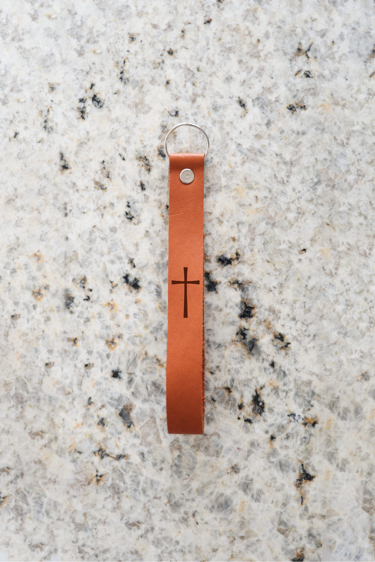 Cross Wristlet Engraved Leather