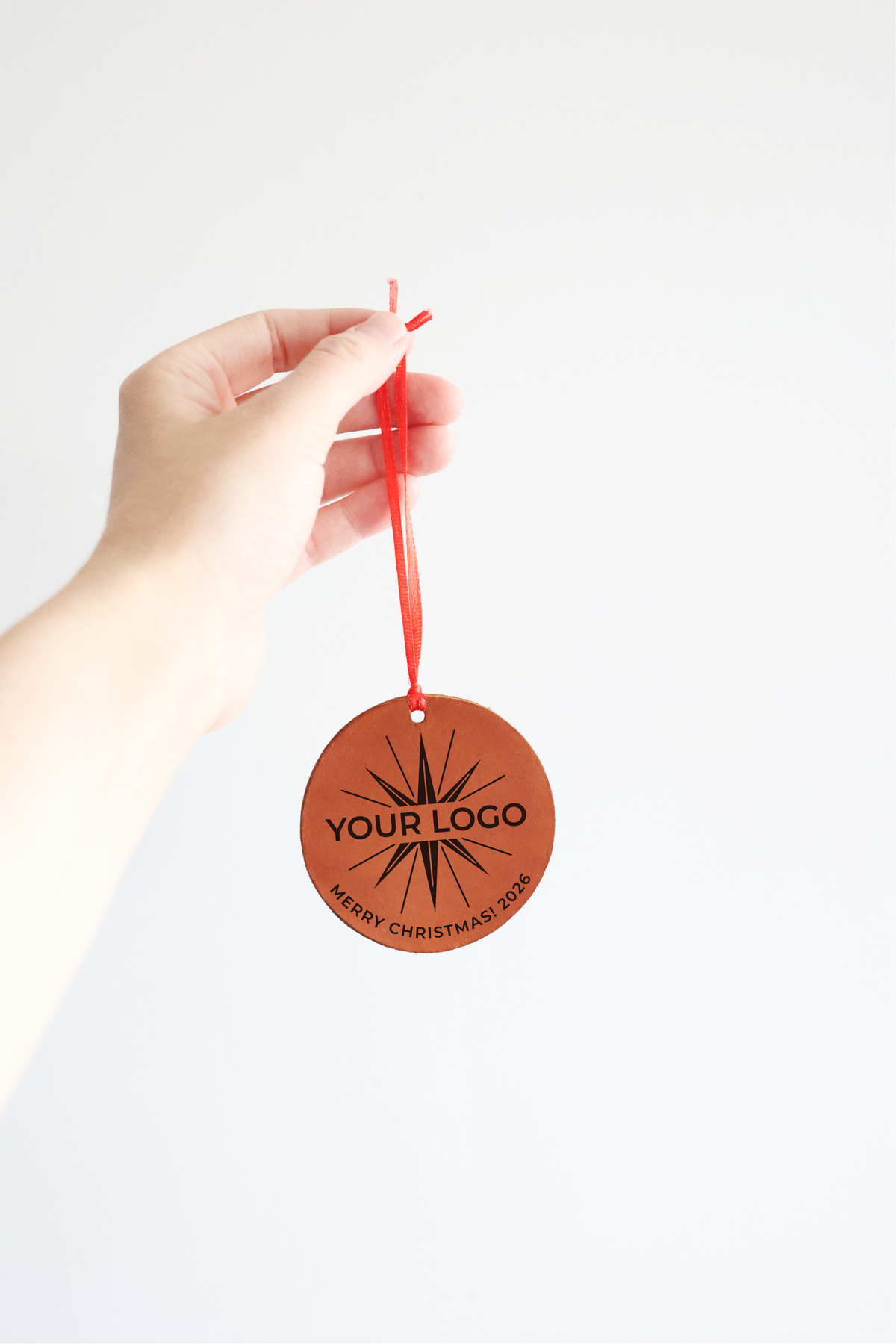 Custom Star Leather Ornament